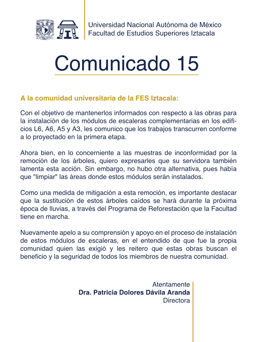 Comunicado 15