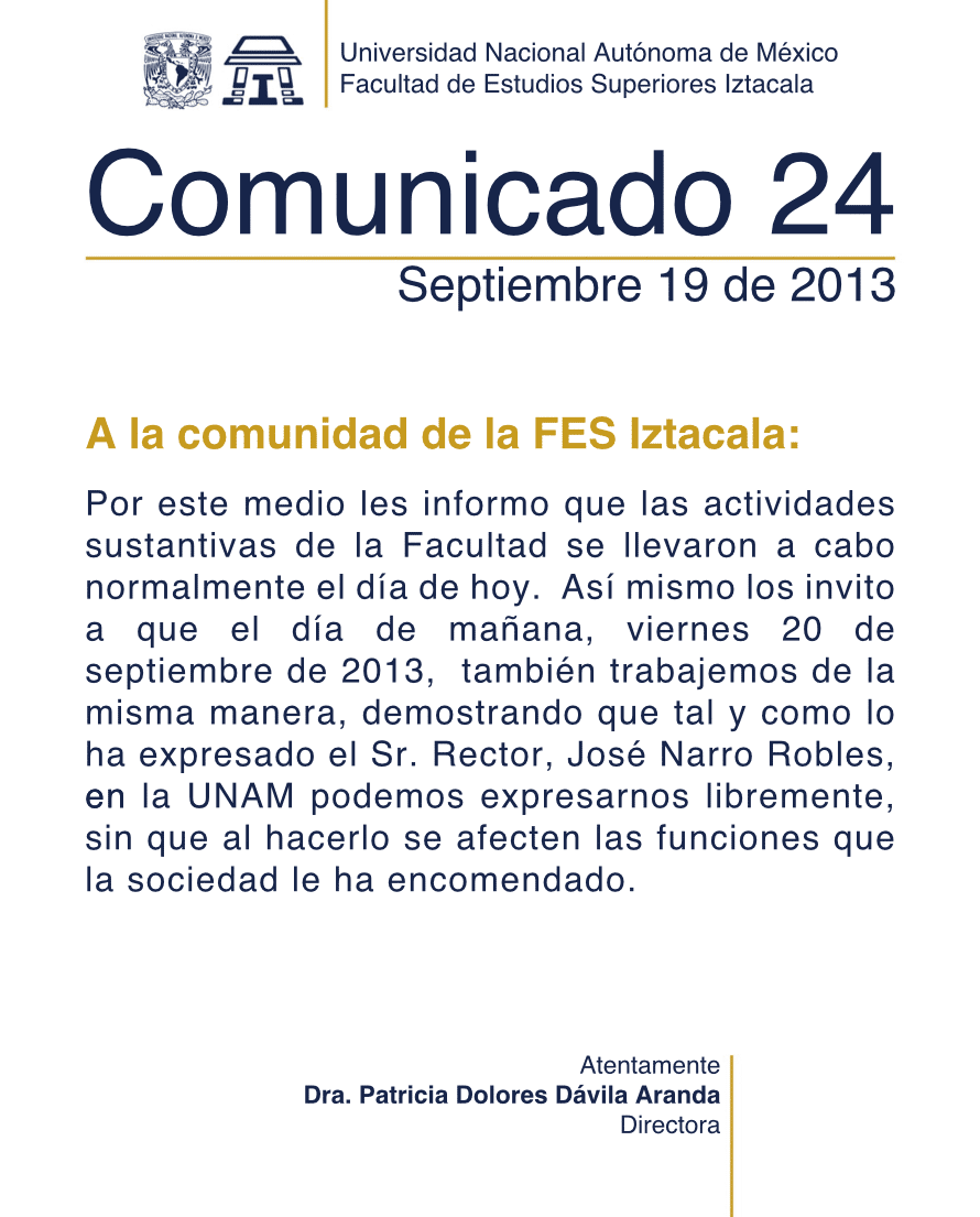 Actividades Académicas de los días 19 y 20 de septiembre de 2013.