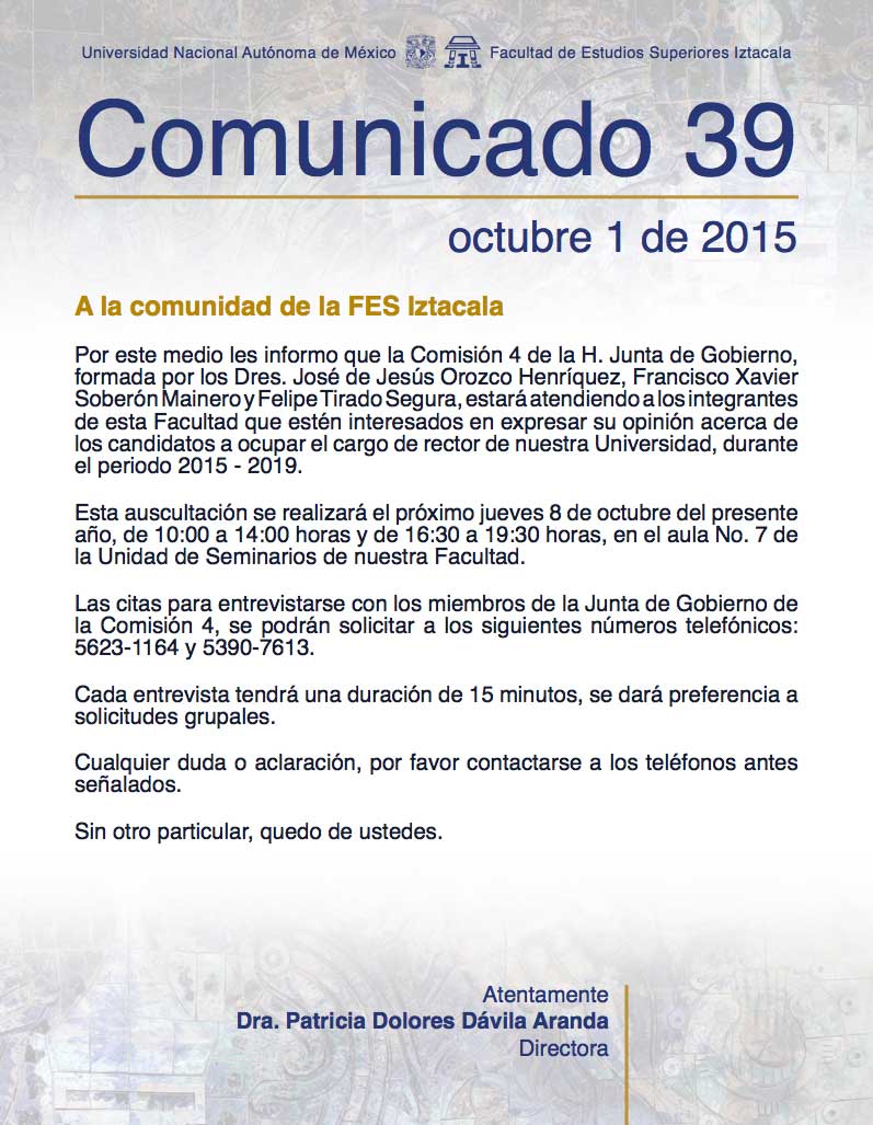 Comunicado 39