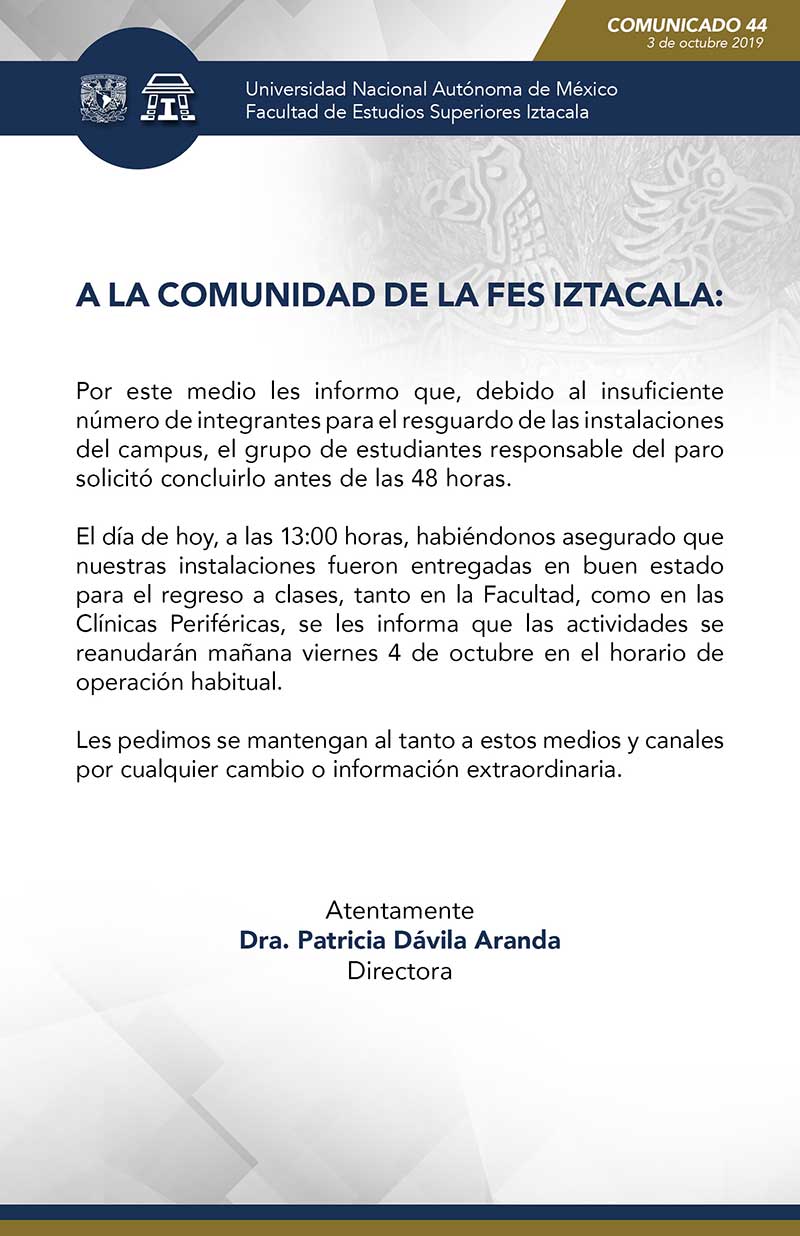 Comunicado 44